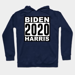 Biden Harris 2020 Black and White Hoodie